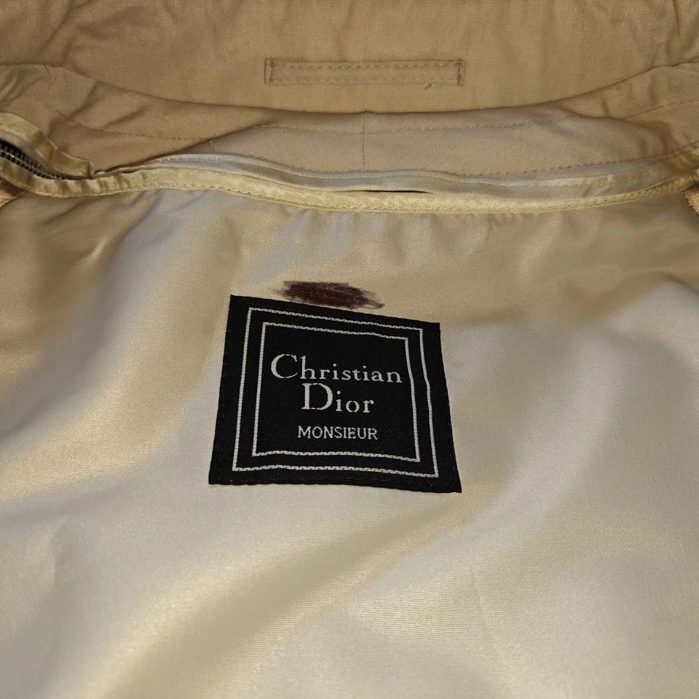 Vintage Christian Dior Monsieur 46 XL Classic Beige Trench Coat - Picture 12 of 16